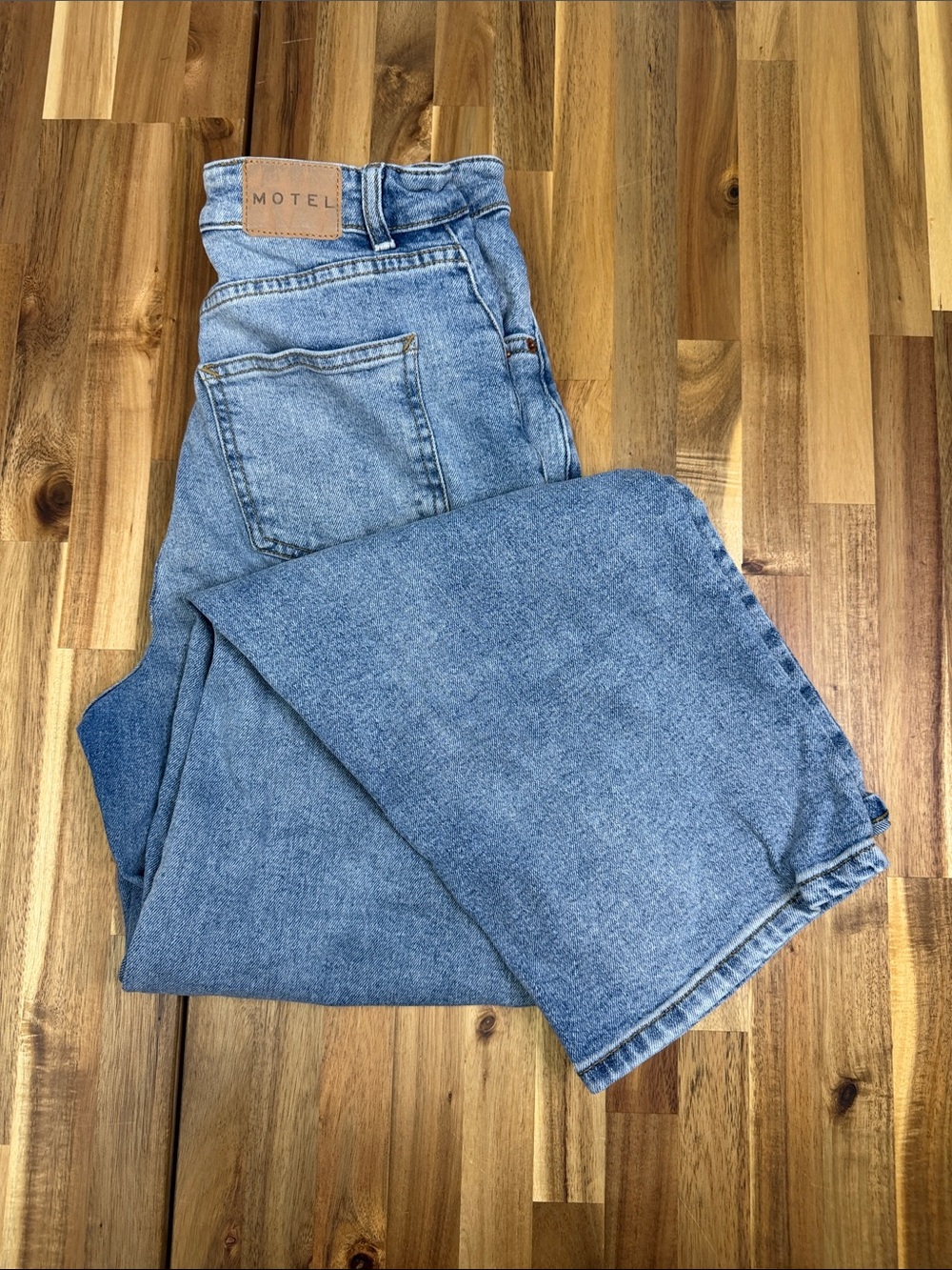 Motel Rocks High Rise Wide Leg Jeans - Picture 1 of 8
